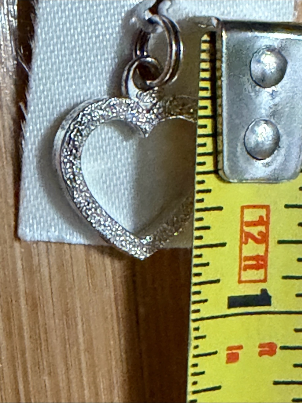 VTG NEW Sterling Silver Heart Pendant Charm Signed 925 and SINC. Rare piece! - Picture 3 of 4